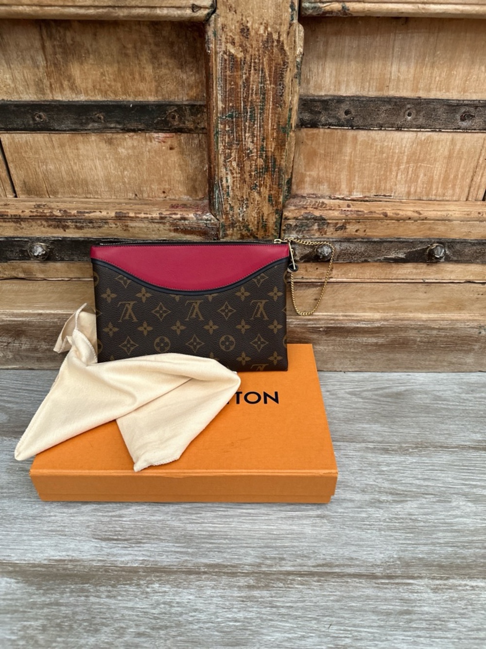 Louis Vuitton monogram clutch bag